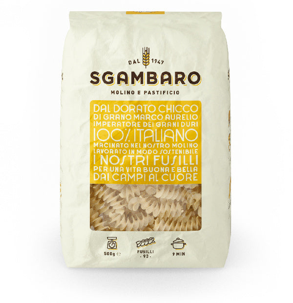 Pasta Sgambaro Fusilli n.93 – włoski makaron 500g - dostępny w hurtowni WT Hurt