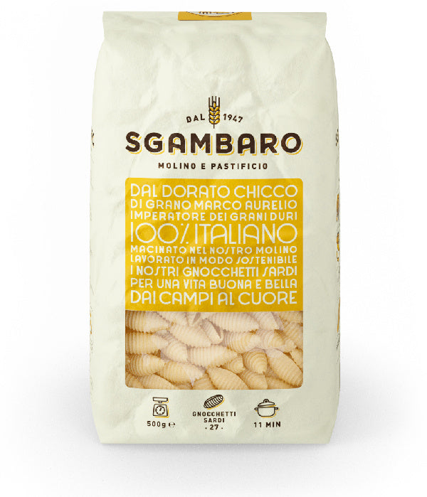 Pasta Sgambaro Gnocchetti Sardi n.27 – włoski makaron 500g - dostępny w hurtowni WT Hurt