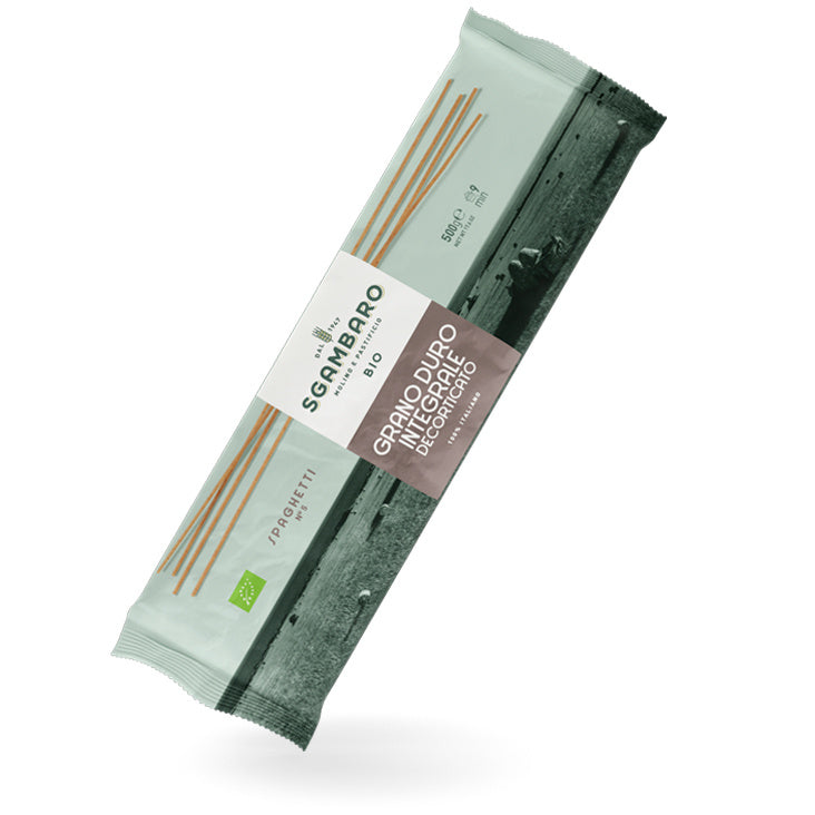 Sgambaro Spaghetti n.5 Integrale – włoski makaron pełnoziarnisty 500g - dostępny w hurtowni WT Hurt