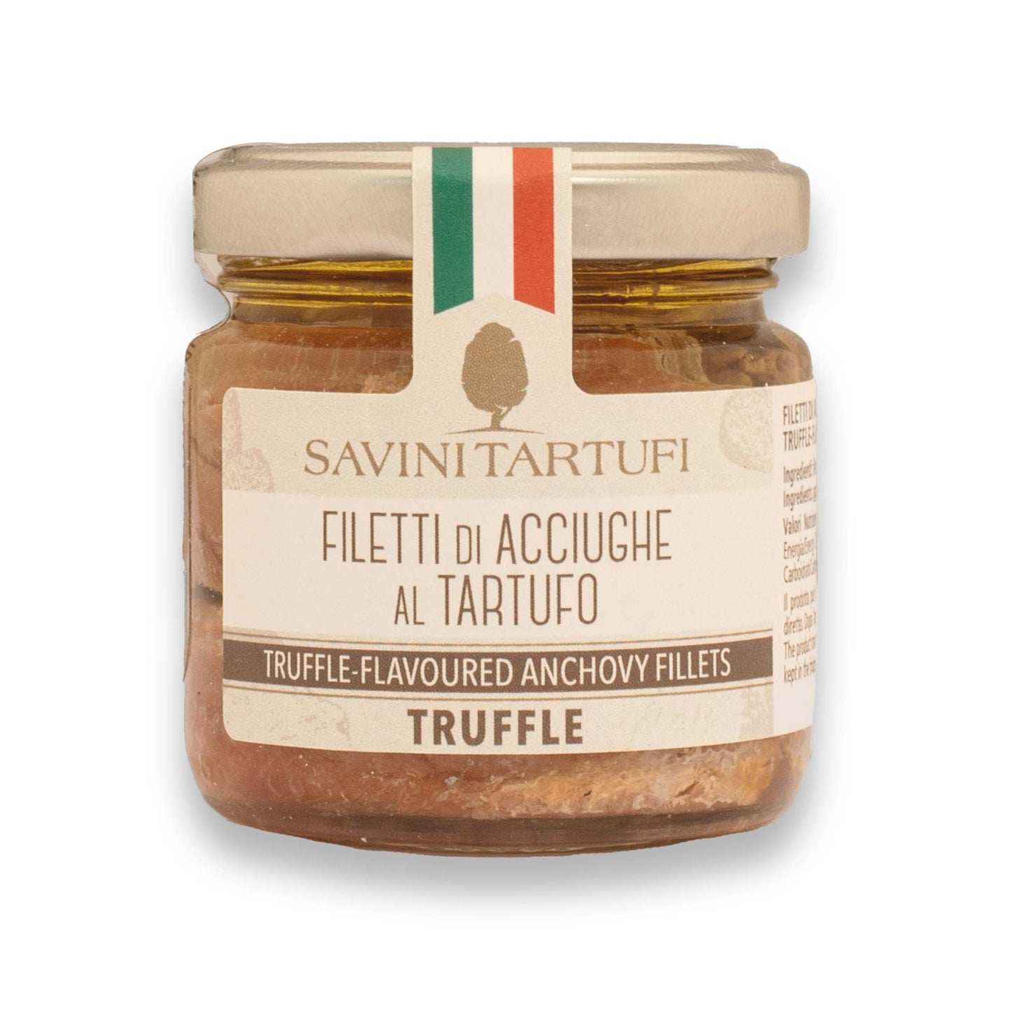 Filetti di Acciuga al Tartufo – Filety anchois z letnią truflą 95g - dostępny w  hurtowni WT Hurt