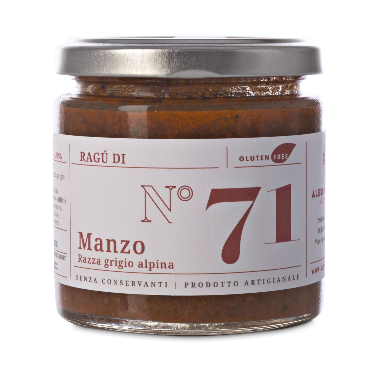 N*71 Ragù di Manzo – Rzemieślniczy Sos z Wołowiny Grigio Alpina 200g - dostępny w  hurtowni WT Hurt