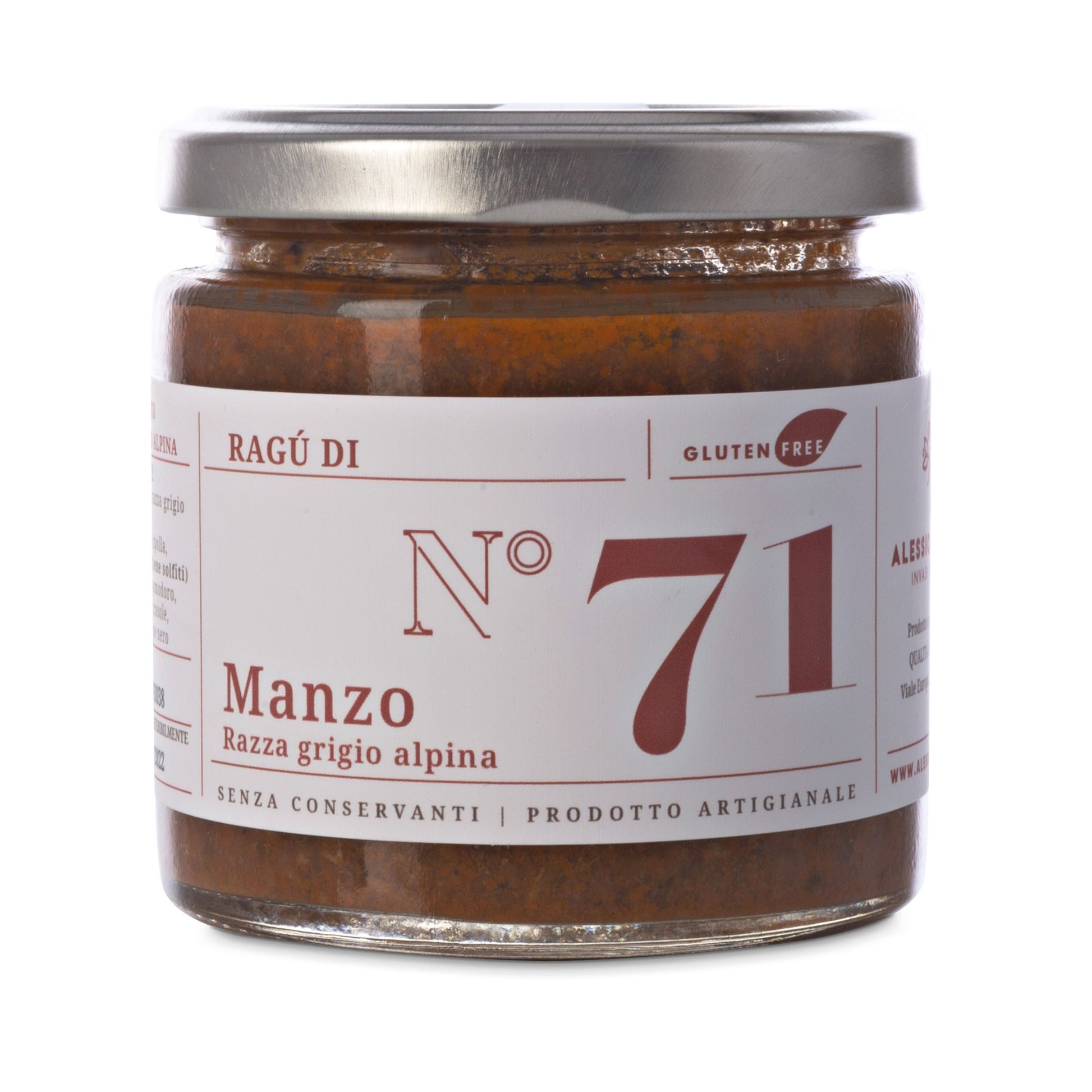 N*71 Ragù di Manzo – Rzemieślniczy Sos z Wołowiny Grigio Alpina 200g - dostępny w  hurtowni WT Hurt