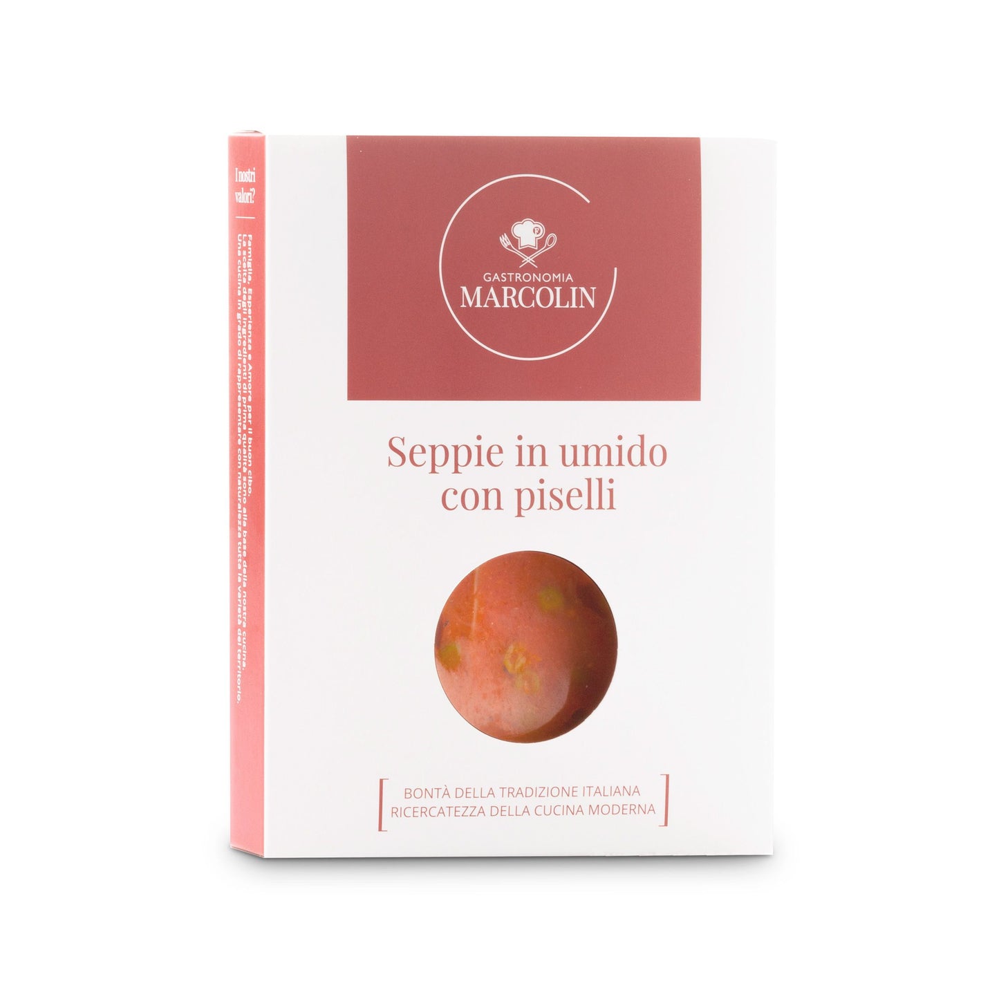 Seppie in Umido con Piselli – Rzemieślnicza Potrawka z Kałamarnic i Groszku 250g - dostępny w  hurtowni WT Hurt