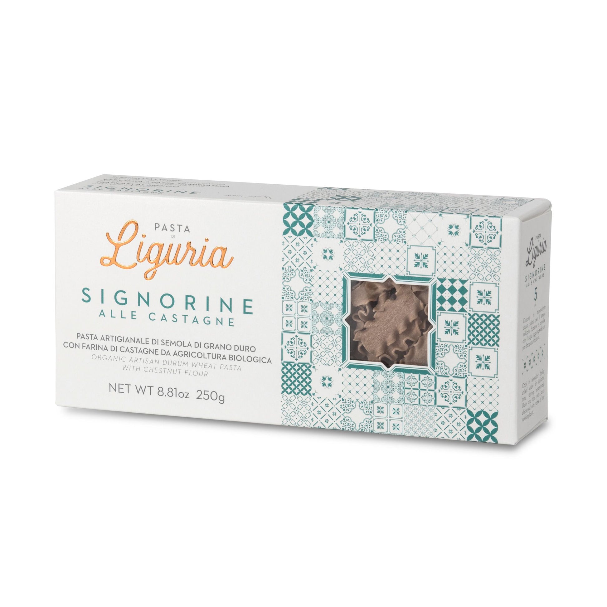Pasta di Liguria Signorine alle Castagne Bio – tradycyjna pasta z mąką kasztanową 250g - dostępny w  hurtowni WT Hurt