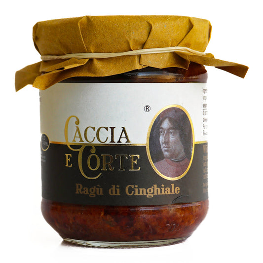 Caccia e Corte Ragù di Cinghiale - toskański sos z dzika 180g - dostępny w  hurtowni WT Hurt