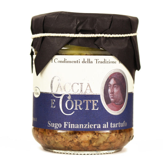 Caccia e Corte Sugo Finanziera al Tartufo - toskański biały sos z truflami 180g - dostępny w  hurtowni WT Hurt