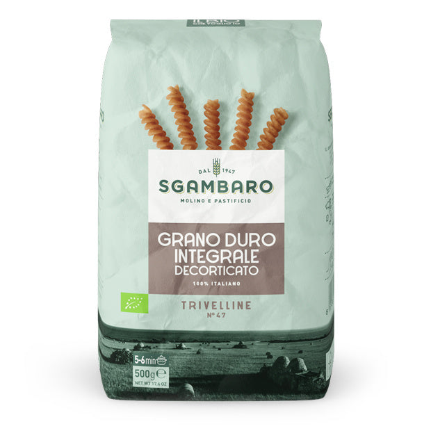 Sgambaro Trivelline n.47 Integrale – włoski makaron pełnoziarnisty 500g - dostępny w  hurtowni WT Hurt